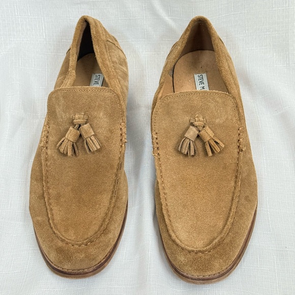 Steve Madden Tan Suede Loafers - Picture 1 of 3